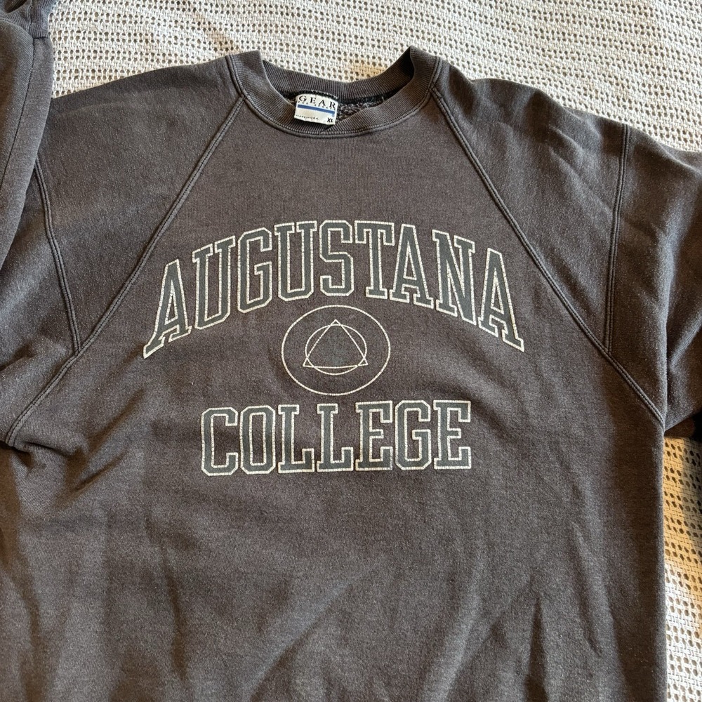Vintage College Crewneck Sweatshirt Augustana University Pullover - Womens Xl